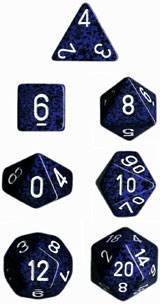 Speckled Polyhedral Stealth 7-Die Set -