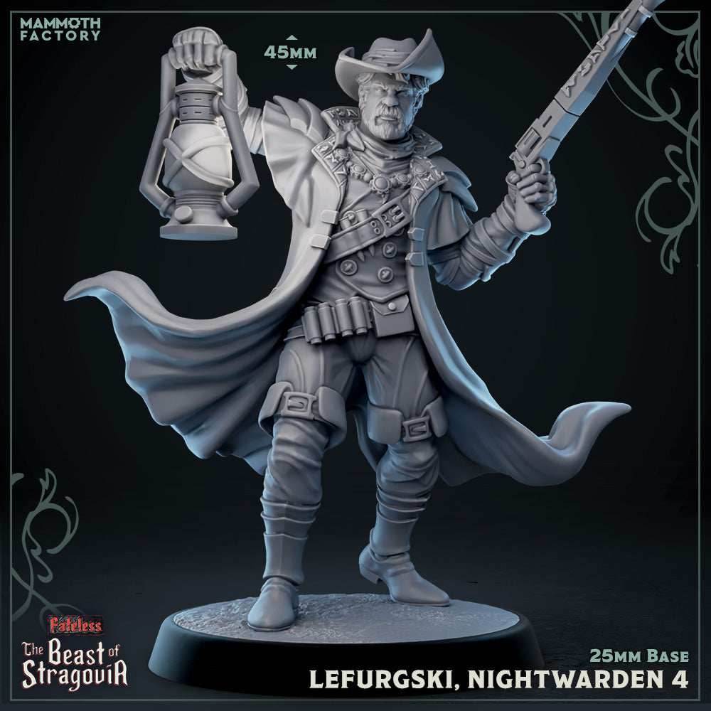Stragovian Nightwarden: Sculpt 4 (Male Human Ranger) -