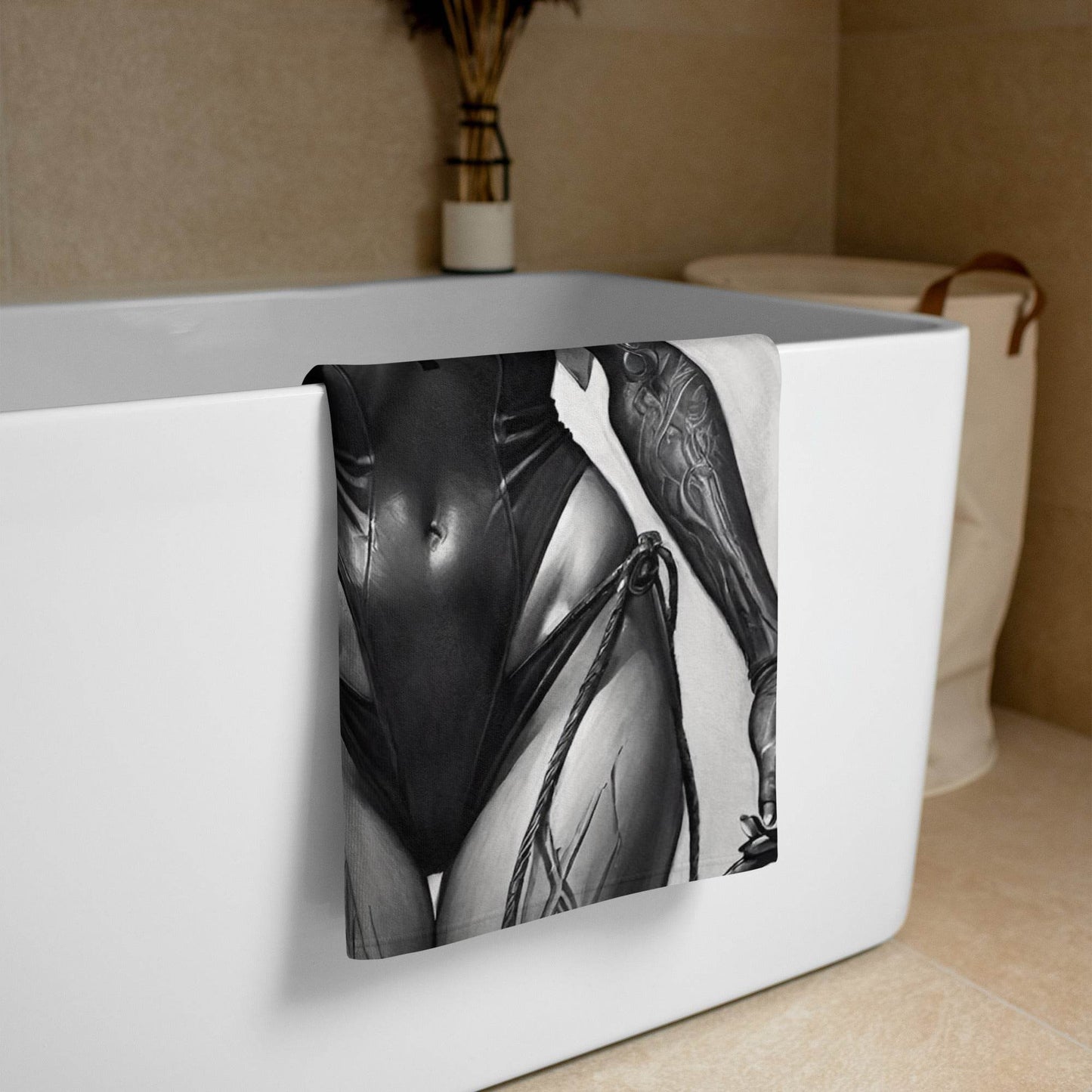 Gothic Sexy Evil Nun 3 Towel -