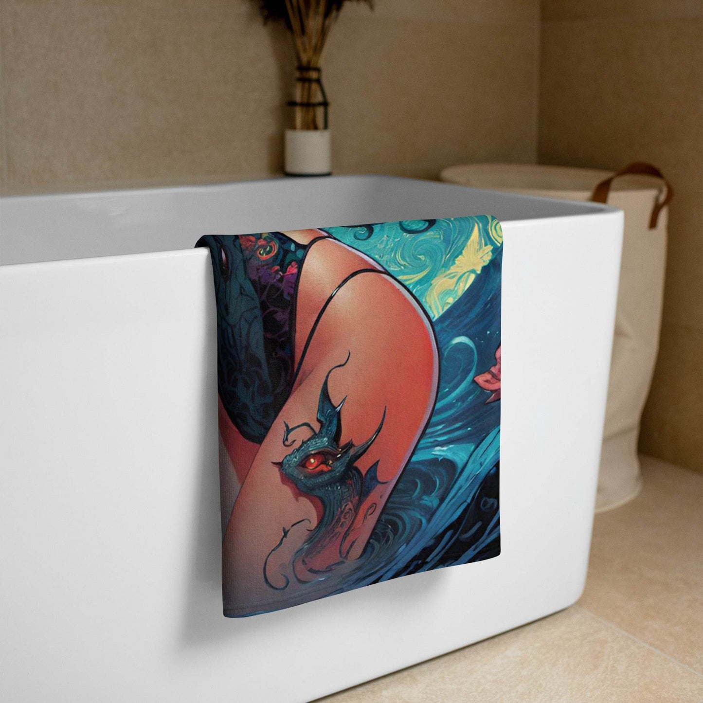 Sexy Swimsuit Succubus 3 Towel -