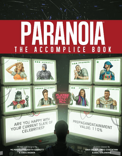 Paranoia RPG: The Accomplice Book -