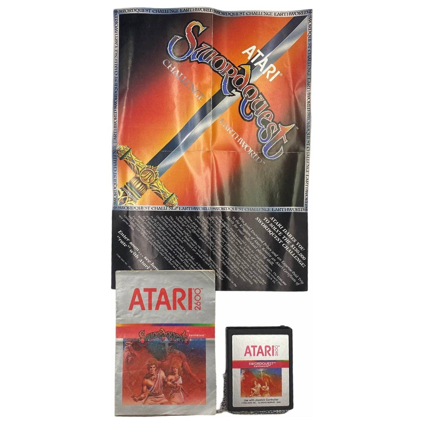 Swordquest Earthworld - Atari 2600 - Game - Manual & Contest Poster