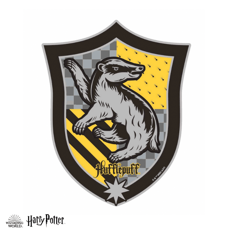 Harry Potter - Hufflepuff Crest - House Prides Wooden Jigsaw Puzzle - A4 + Wooden Gift Box