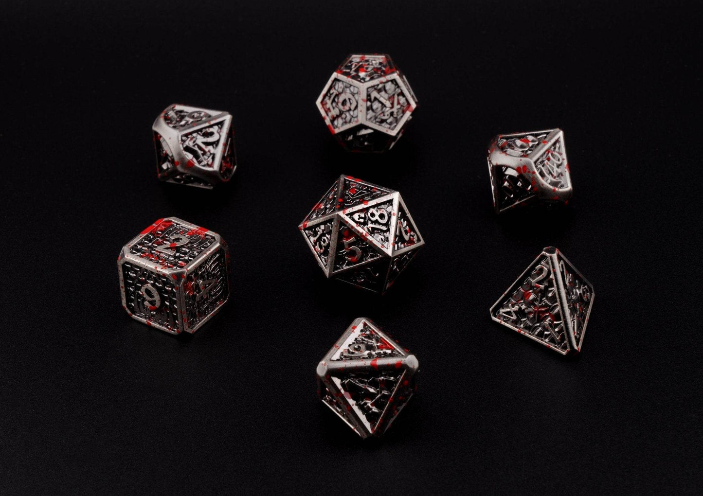 Torn Iron Dice Set -