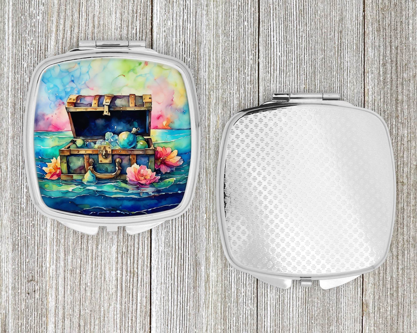 Treasure Chest Compact Mirror -
