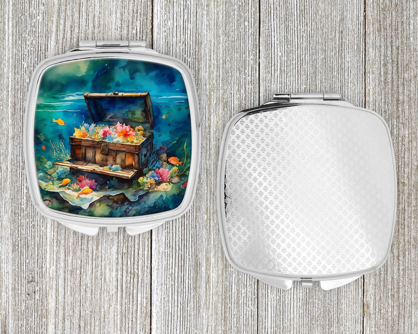 Treasure Chest Compact Mirror -