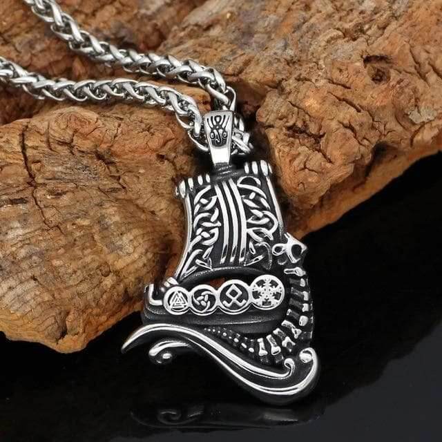Viking Ship Necklace -