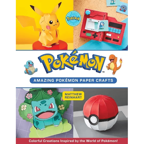 Amazing Pokémon Paper Crafts: Colorful Creations Inspired by the World of Pokémon! - Paperback -