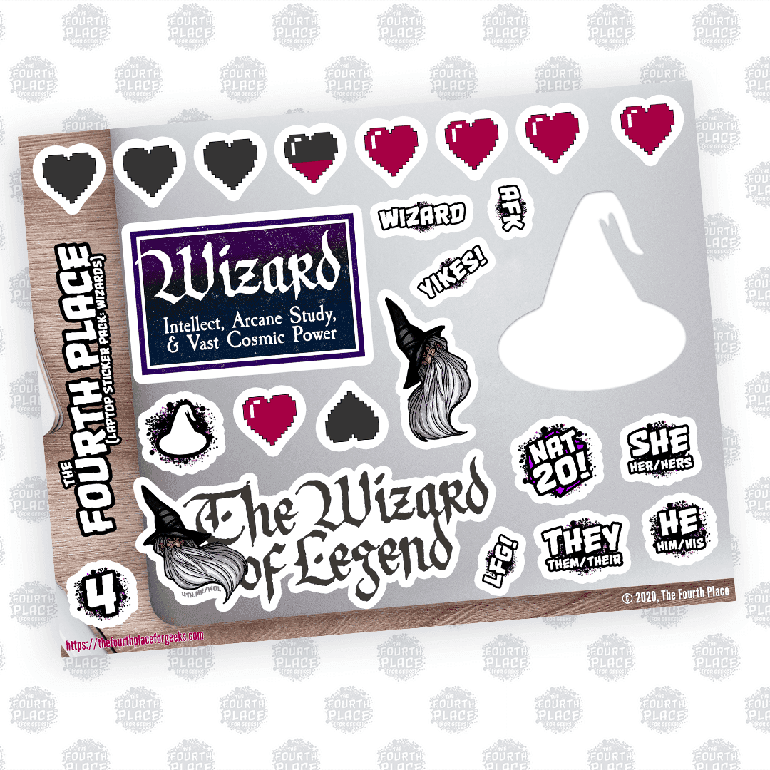 Wizard Laptop Stickers -
