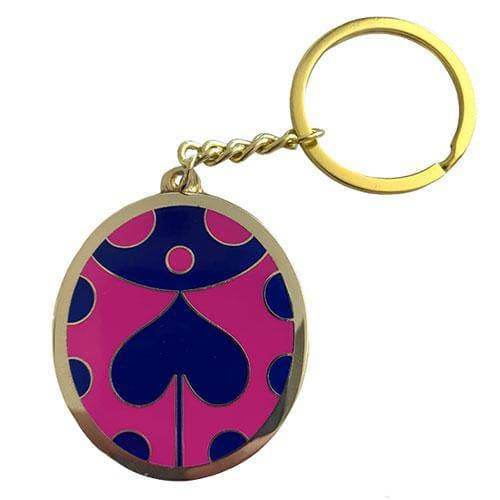 Zen Monkey: Giorno's Pink Brooch (Keychain Ver.) - JoJo's Bizarre Adventure Enamel Keychain -