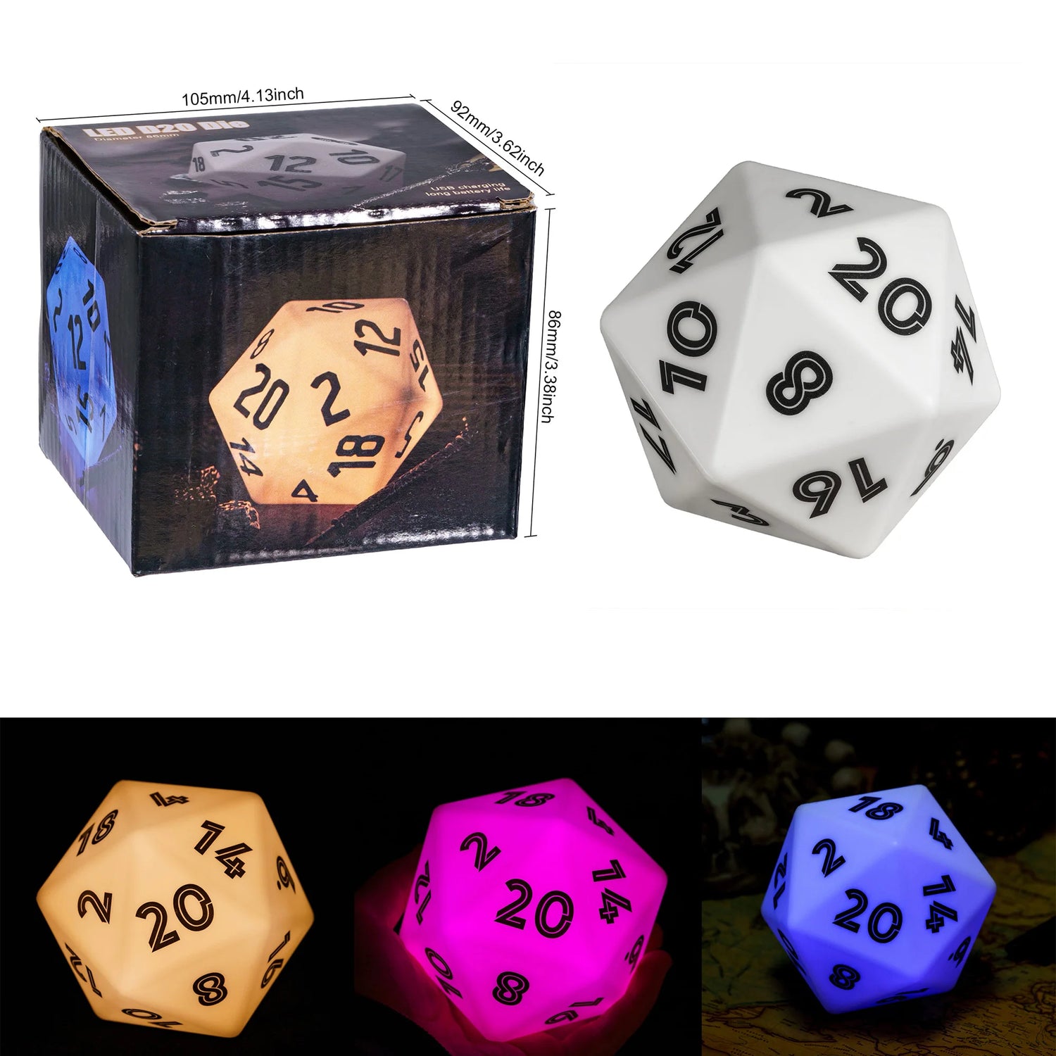 Jumbo Light up Dice