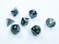 Gemini® Mini-Polyhedral Black-Grey/green 7-Die Set (Mini Poly Release 2)