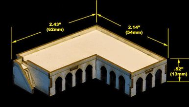 Middle Eastern Building (Matboard) - 285CSS006 - 