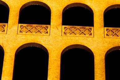 Middle East Two Story Building (MDF) - 15MMDF046 - 