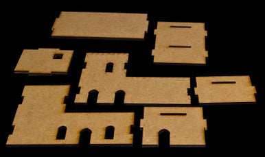 Middle East Two Story Building (MDF) - 15MMDF026 - 