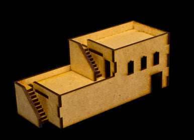 Middle East Building with 2 Outside Stairs (MDF) - 15MMDF050 - 