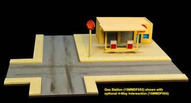 4 Way Intersection for Gas Station (MDF) - 15MMDF054 - 