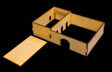 Walled Compound With Removable Roof (MDF) - 15MMDF034-R - 