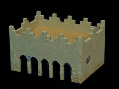 Middle East One Story Building With Removable Roof (MDF) - 15MMDF012-R - 