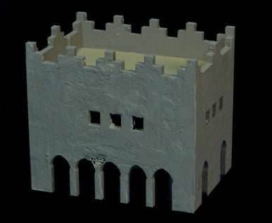 Middle East Two Story Building - 28MMDF016 - 