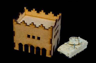 Middle East Two Story Building - 28MMDF016 - 