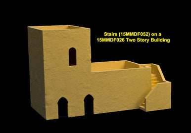 Stairs - 3 Per Kit (MDF) - 15MMDF052 - 