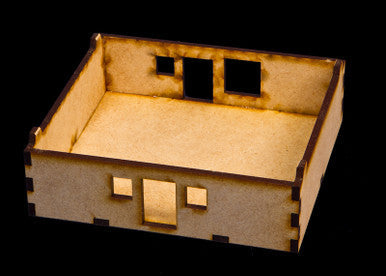 15mm "Stackable" Building, Ground Floor (MDF) - 15MMDF104-1