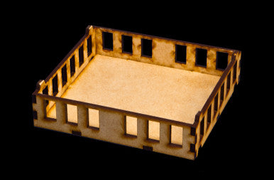 15mm "Stackable" Building, Upper Floors (MDF) - 15MMDF104-2