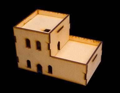 Middle East Two Story Building (MDF) - 15MMDF121 - 