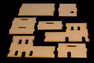 Middle East Two Story Building (MDF) - 15MMDF121 - 