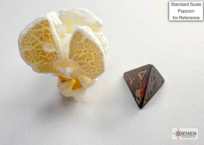 Scarab Blue Blood/gold Mini-Polyhedral 7-Die Set (Mini Poly Release 3) - 