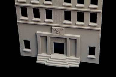 WWII City Building (MDF) - 15MMDF450 - 