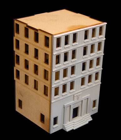 WWII City Building (MDF) - 15MMDF450 - 