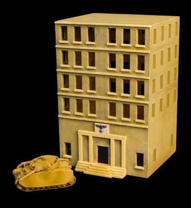 WWII City Building (MDF) - 15MMDF450 - 