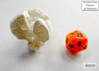Vortex Orange/black Mini-Polyhedral 7-Die Set (Mini Poly Release 3) - 