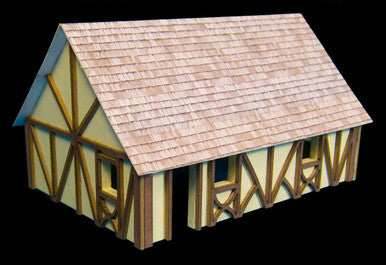 One Story Medium Half Timber House (MDF) - 15MMDF300 - 