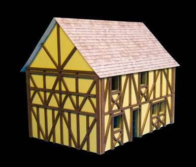 Two Story Medium Half Timber House (MDF) - 15MMDF302 - 