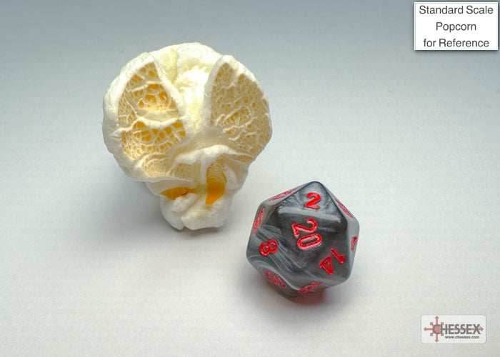 Velvet Black/red Mini-Polyhedral 7-Die Set (Mini Poly Release 3) - 