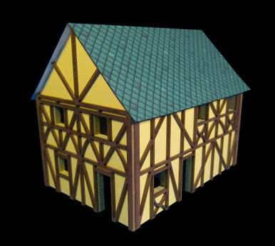 Two Story Medium Half Timber House (MDF) - 15MMDF302 - 