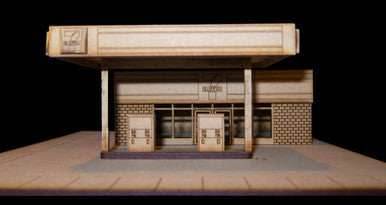 15mm 7-11 Store, Complete Set (MDF) - 15MMDF124-2 - 