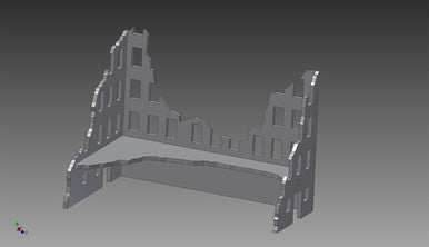 Ruined City Building (MDF) - 15MMDF252 - 