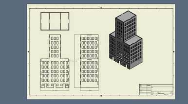 Sky Scraper (MDF) - 15MMDF259 - 
