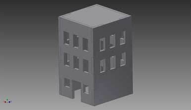 City Building (MDF) - 15MMDF266 - 