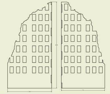 Ruined City Building - 28MMDF002-1 - 