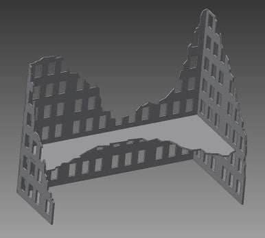Ruined City Building - 28MMDF003-1 - 