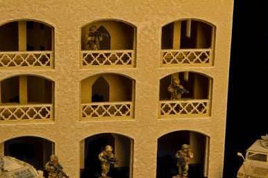 28mm Middle East 3 Story Building w/Removable Floors and Roof - 28MMDF152-1 - 