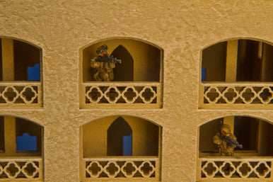 28mm Middle East 3 Story Building w/Removable Floors and Roof - 28MMDF152-1 - 