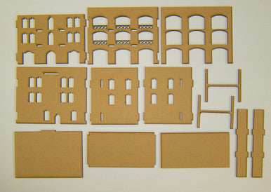 28mm Middle East 3 Story Building w/Removable Floors and Roof - 28MMDF152-1 - 