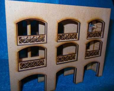 15mm Middle East Three Story Building (MDF) - 15MMDF151 - 