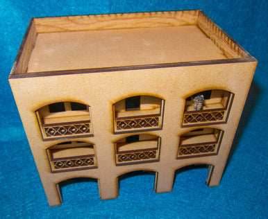 15mm Middle East Three Story Building (MDF) - 15MMDF151 - 